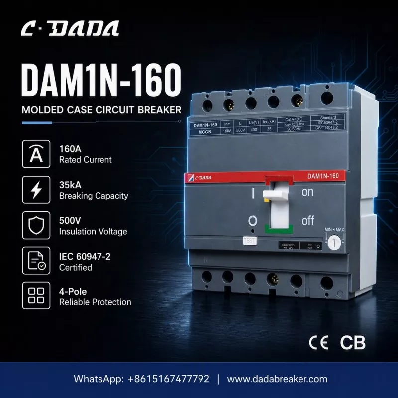 Presná ochrana pre priemyselné siete: C·DADA DAM1N-160 MCCB